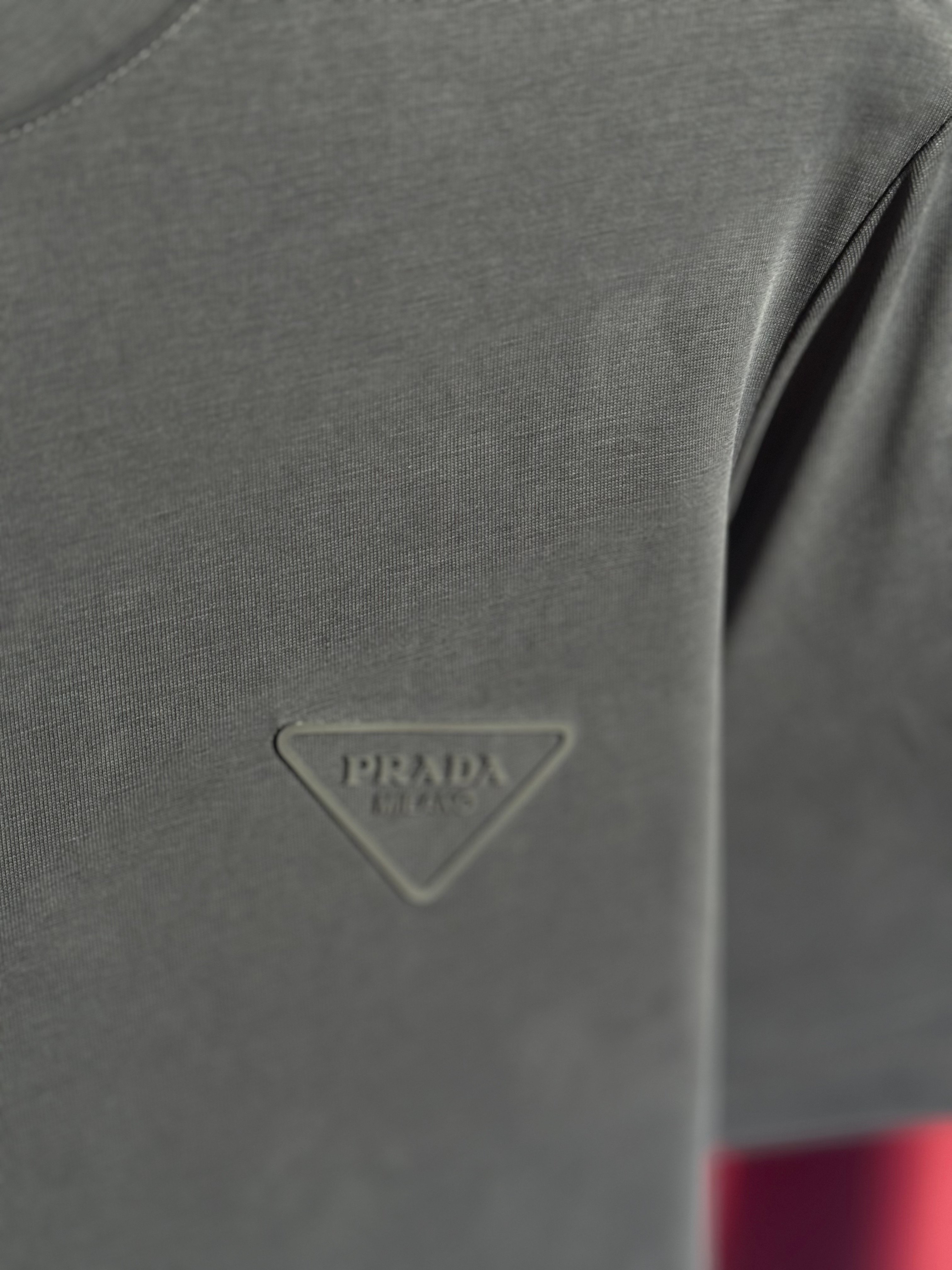 İthal Merserize Siyah Logo Detaylı T-shirt