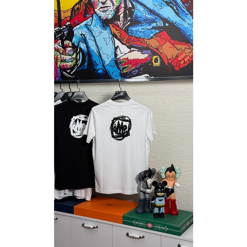 Logo Baskılı Beyaz Erkek T-shirt