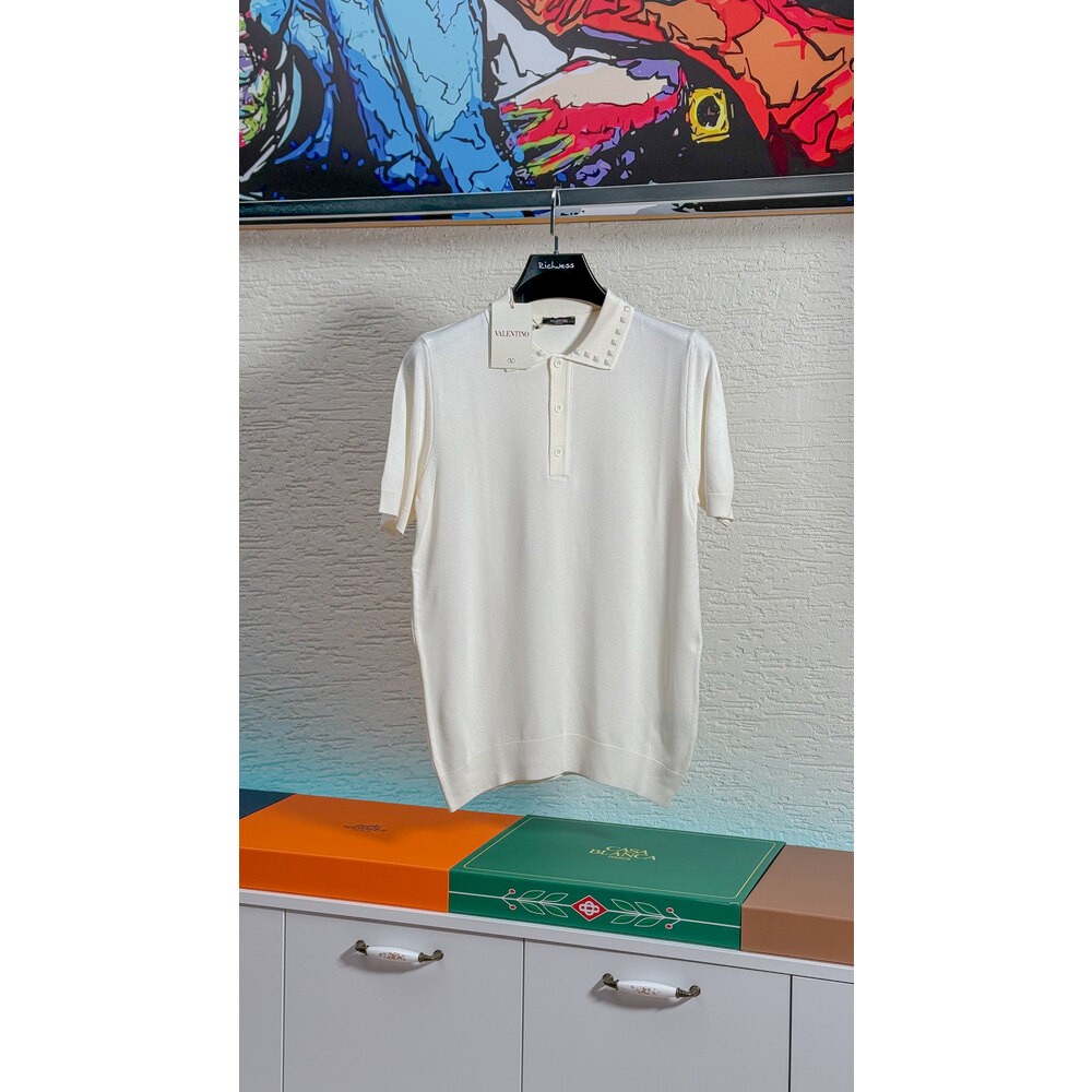 Yaka Taş Detaylı Erkek Polo T-shirt NW
