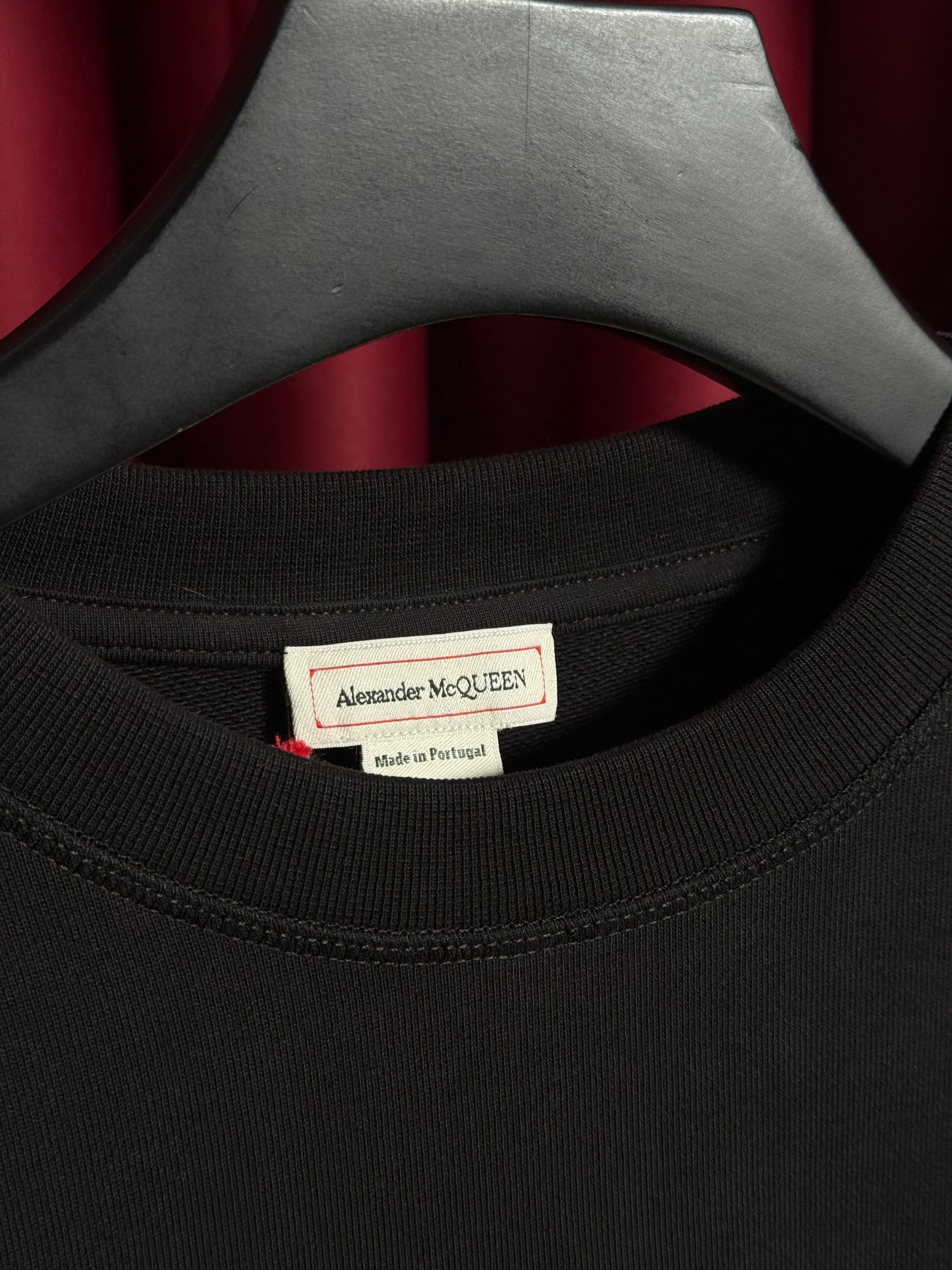 Logo Baskılı Siyah Erkek Sweatshirt