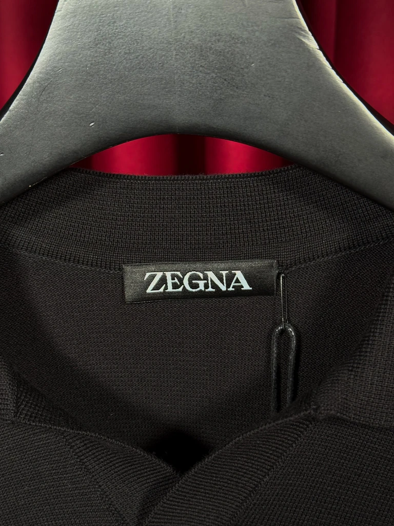 Polo Yaka Siyah Erkek Triko