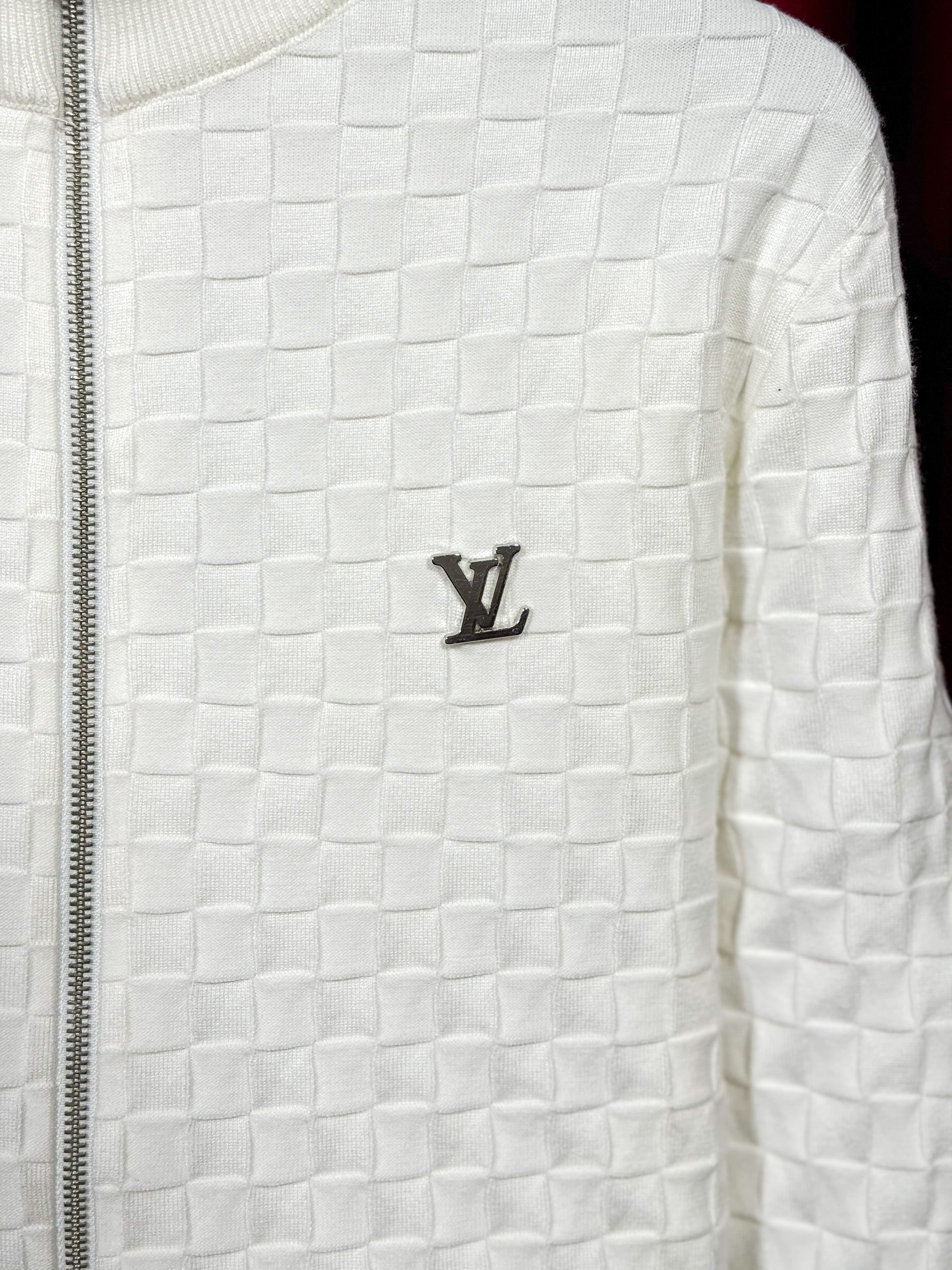 İthal Metal Logo Detaylı Tam Fermuarlı Erkek Triko Sweat