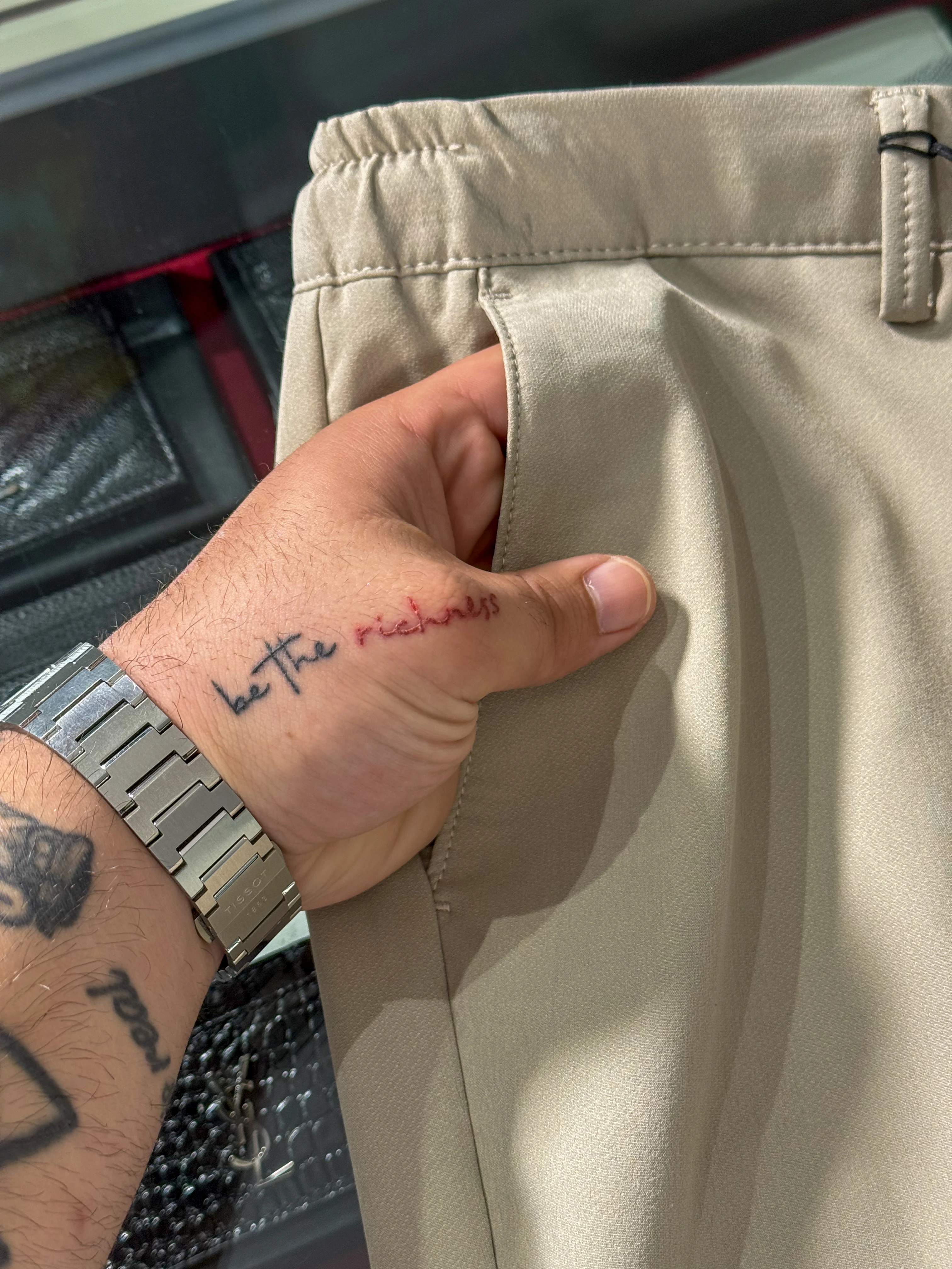 İthal Bej Jogger Pantalon