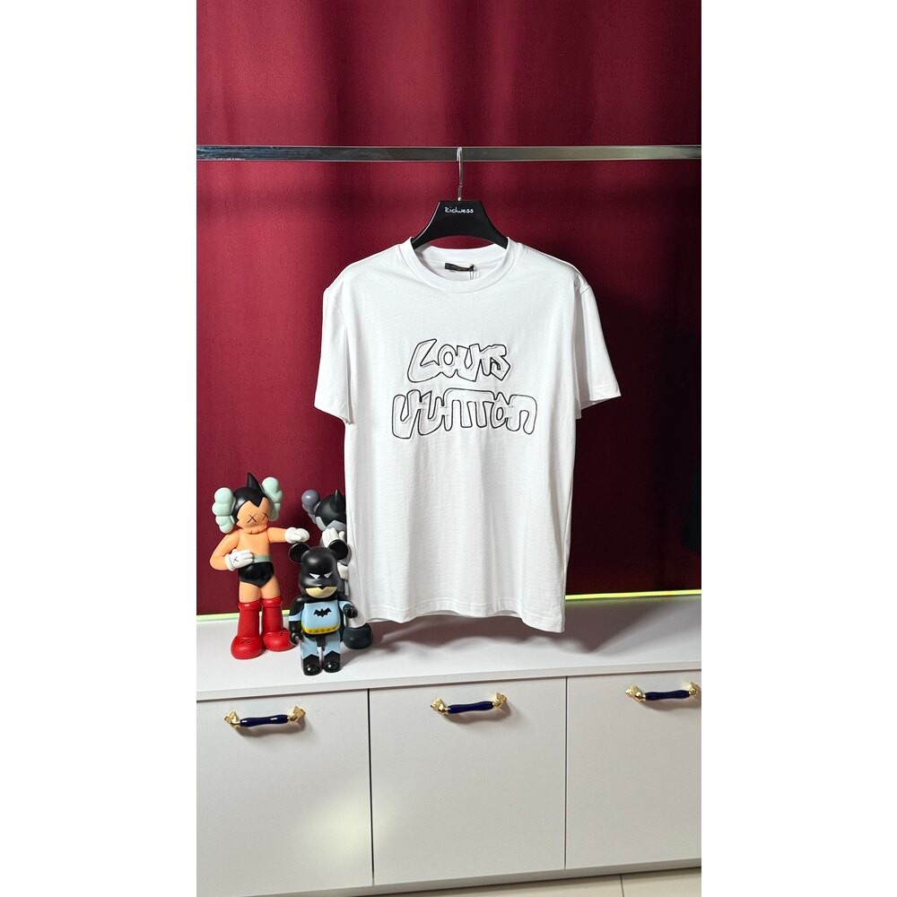 Nakış Logo Detaylı Beyaz Erkek T-shirt NW