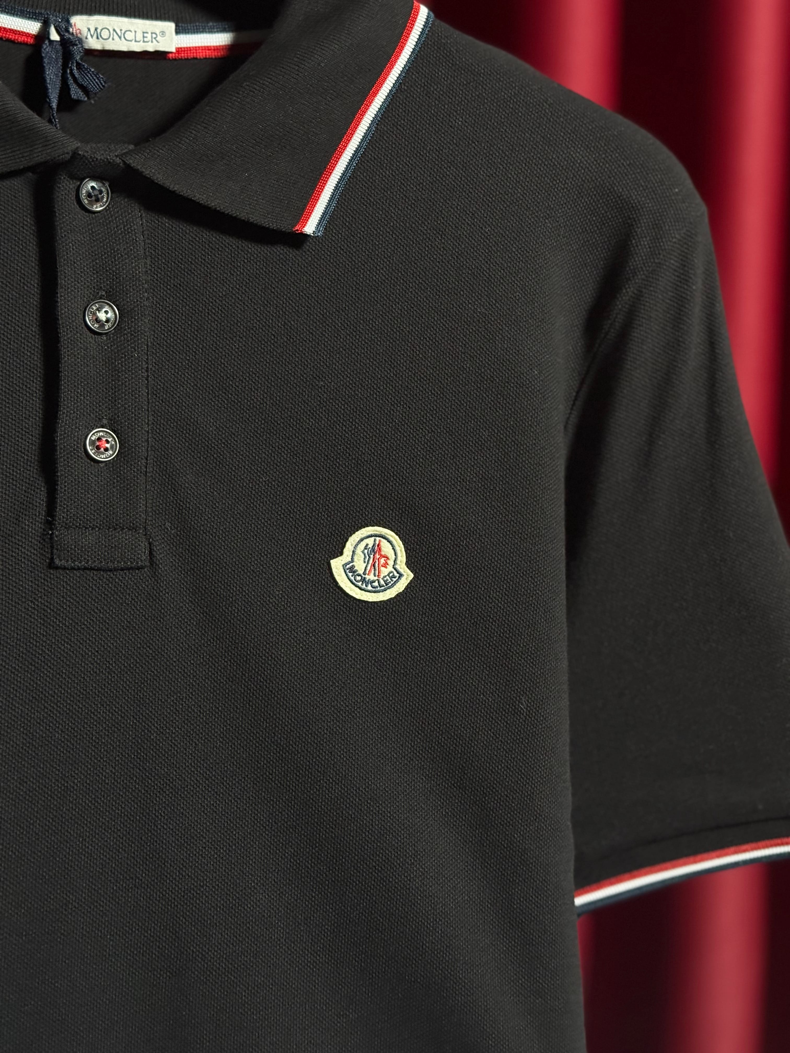 Logo Detaylı Siyah Erkek Polo Yaka T-shirt