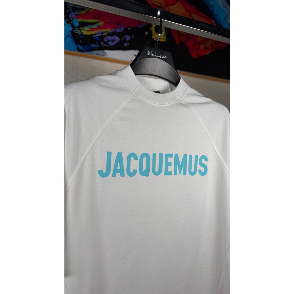 Logo Baskılı Oversize Beyaz Erkek T-shirt NW