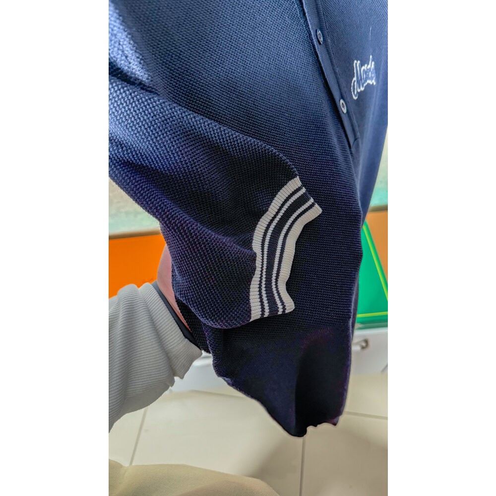 Lacivert Nakış Logolu Erkek Polo T-shirt