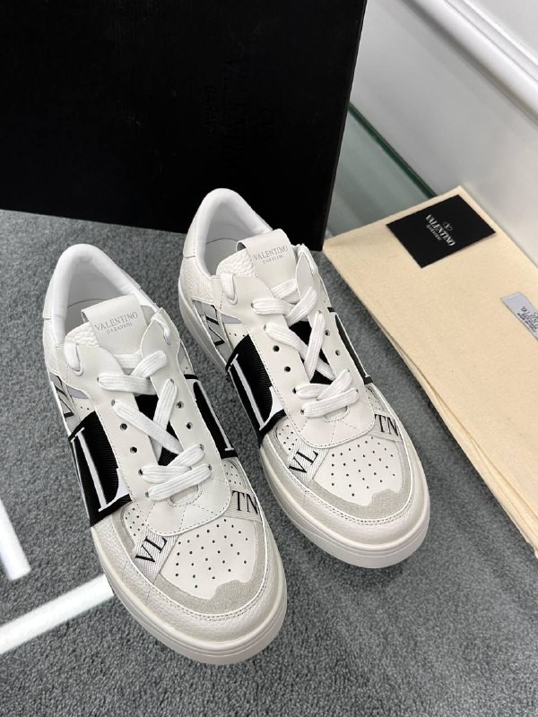 Logo Detaylı Beyaz Erkek Deri Sneaker