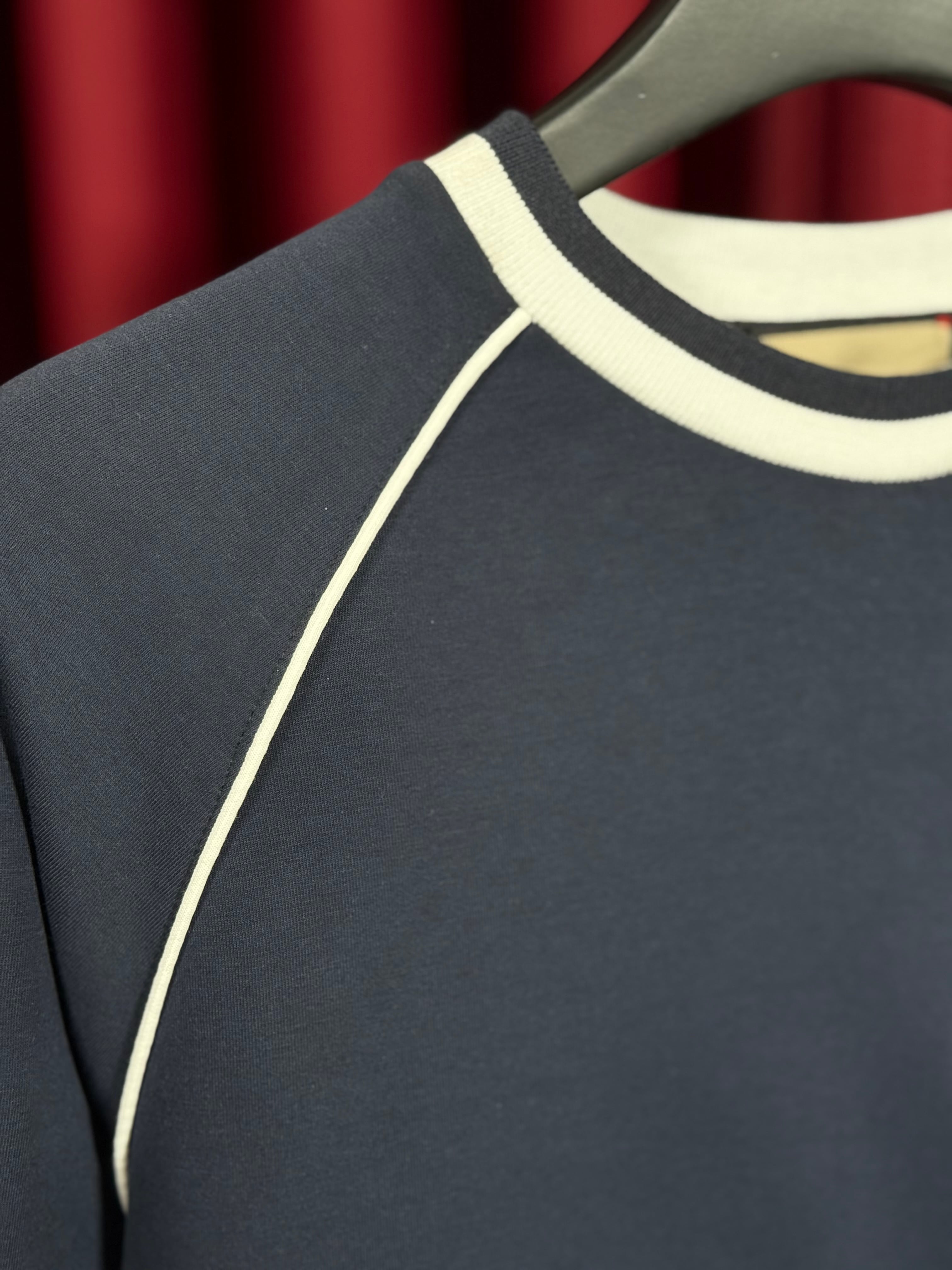 1921 Nakış Logo Detaylı Lacivert Erkek Sweatshirt