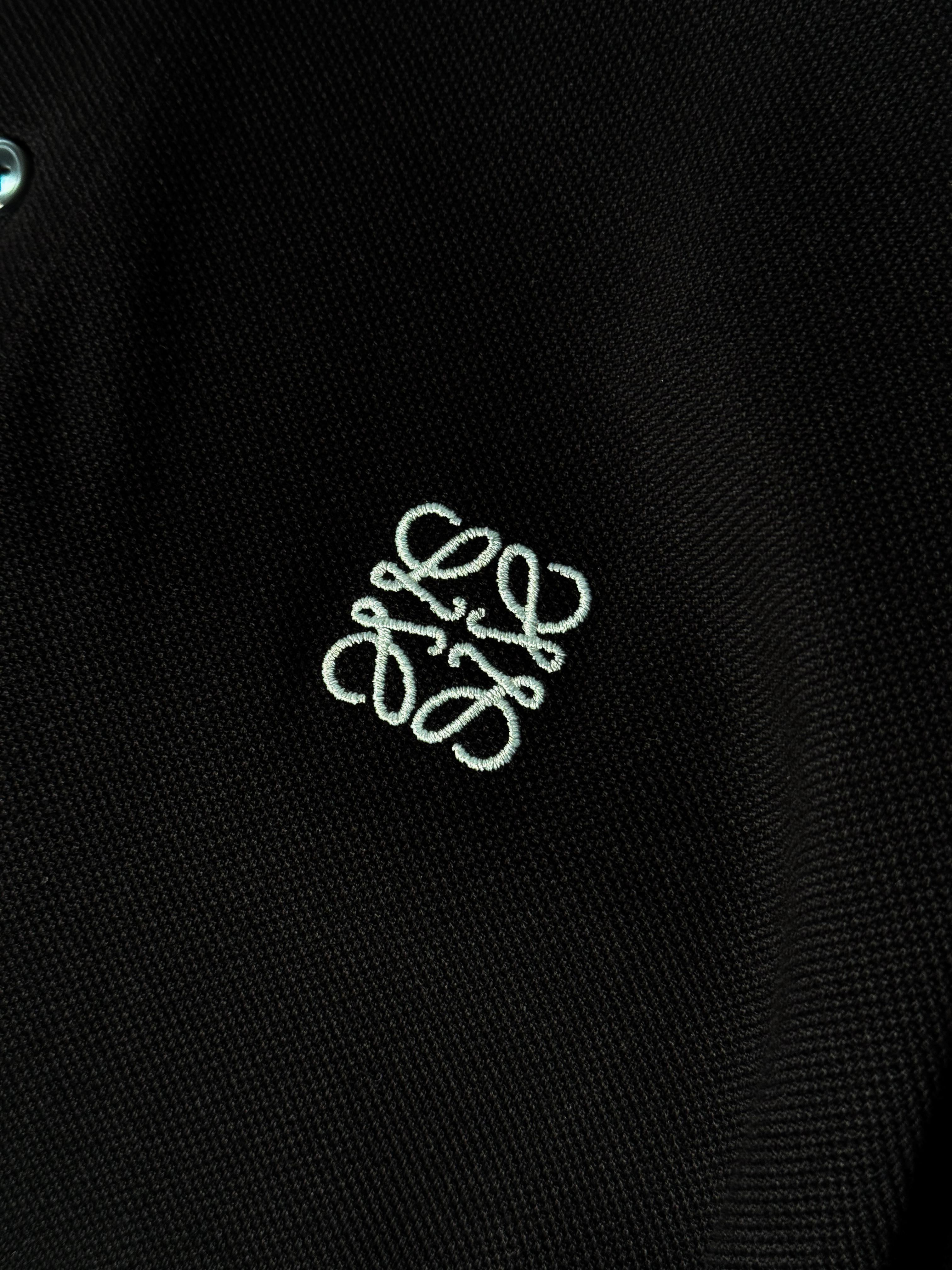 Nakış Logo Detaylı Siyah Erkek Polo T-shirt