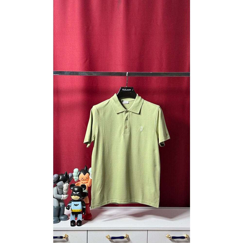 Yeşil Logo Detaylı Erkek Polo T-shirt NW