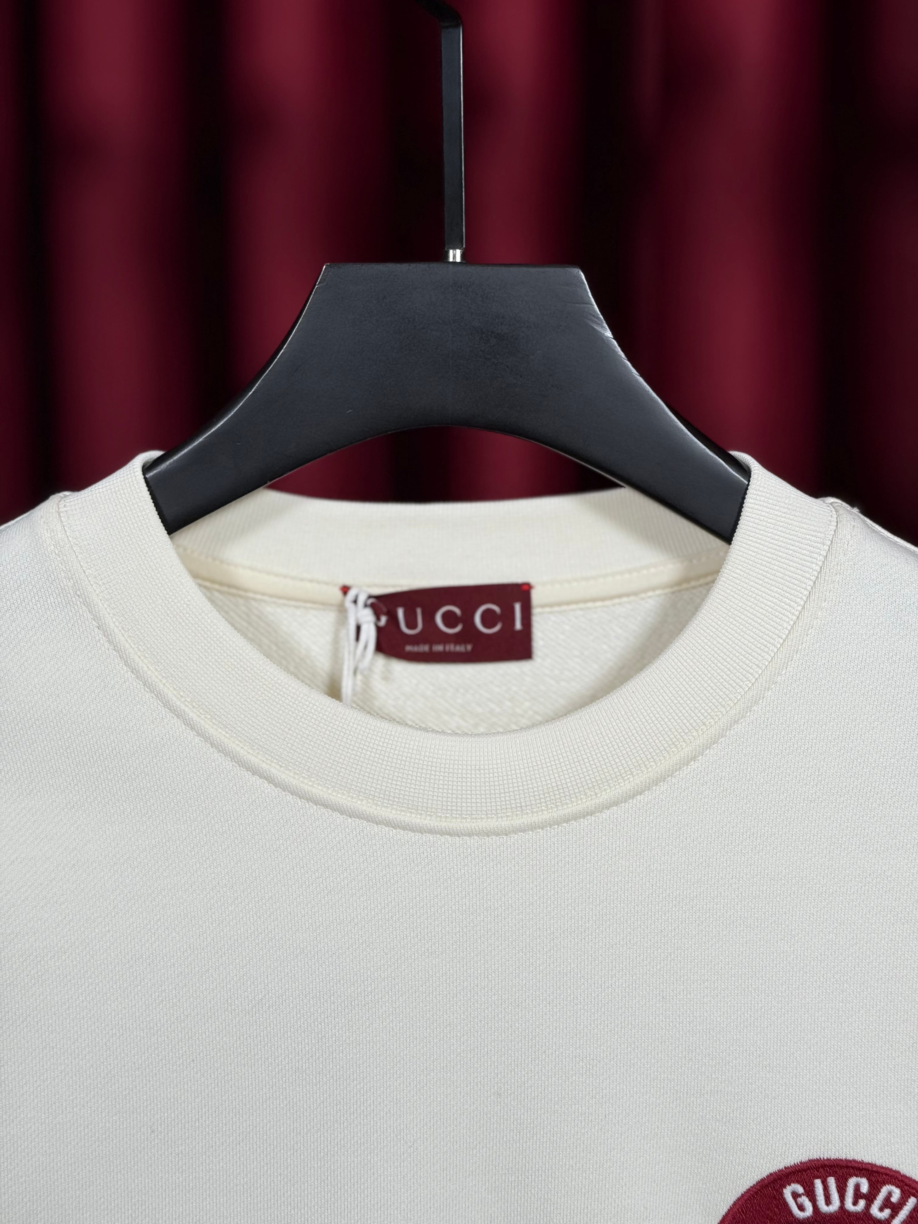 1921 Nakış Logo Detaylı Beyaz Erkek Sweatshirt