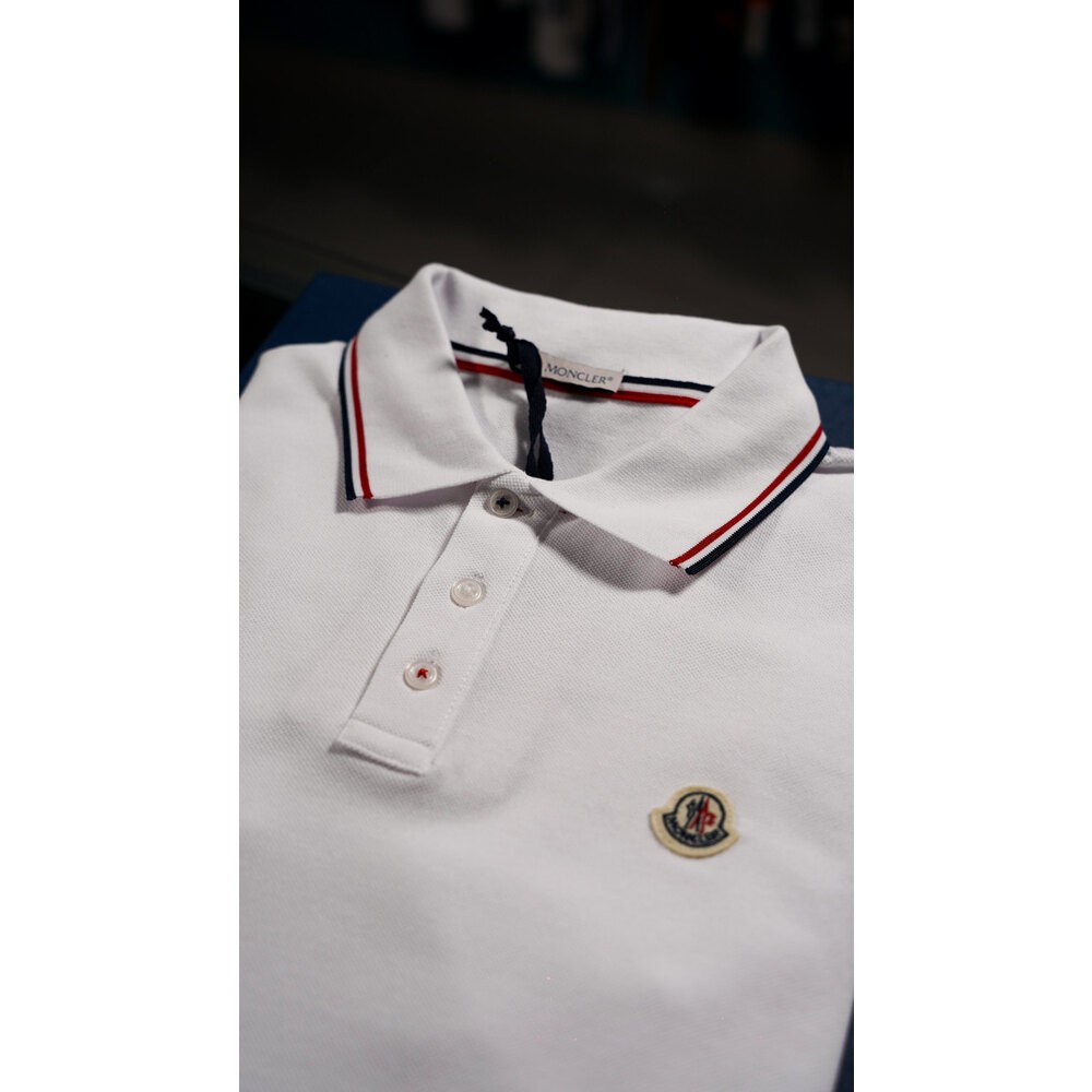 Klasik Logo Beyaz Erkek Polo Yaka
