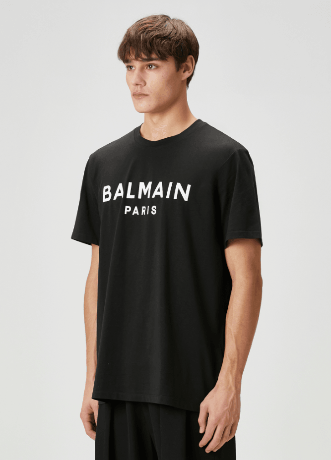 Klasik Logo Detaylı Siyah Erkek T-shirt