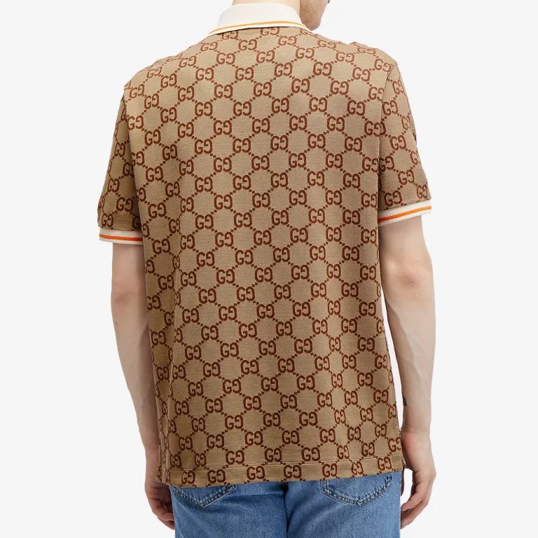Monogram Detaylı Erkek Polo T-shirt