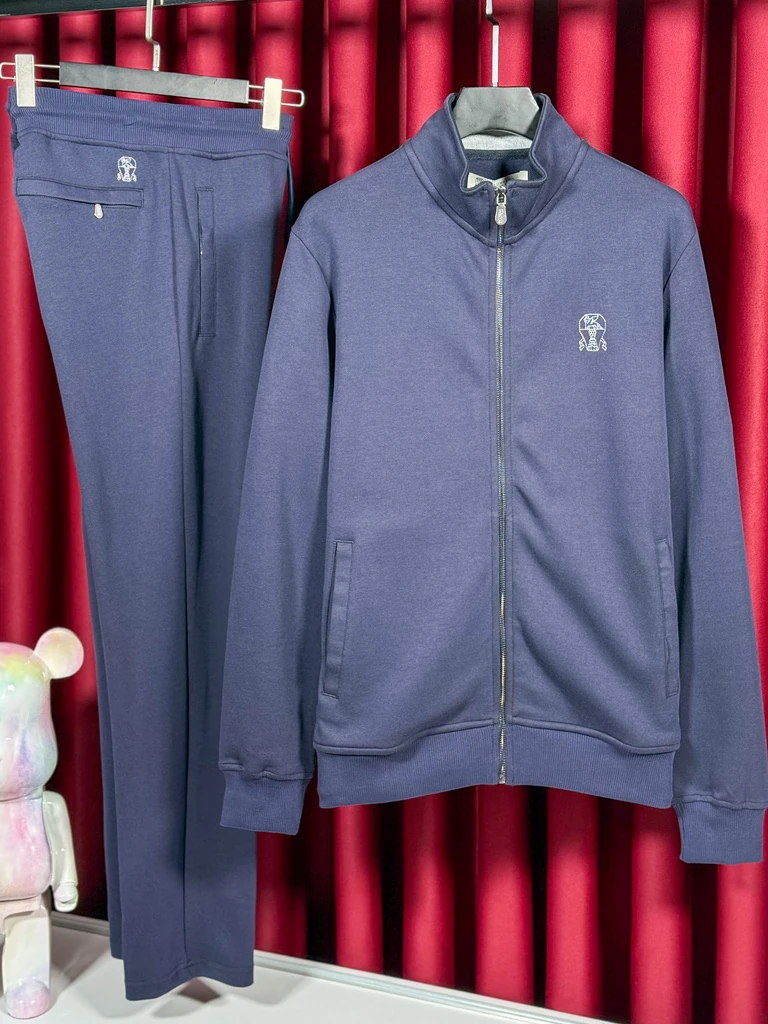 Minimal Logo Detaylı Lacivert Eşofman Takımı