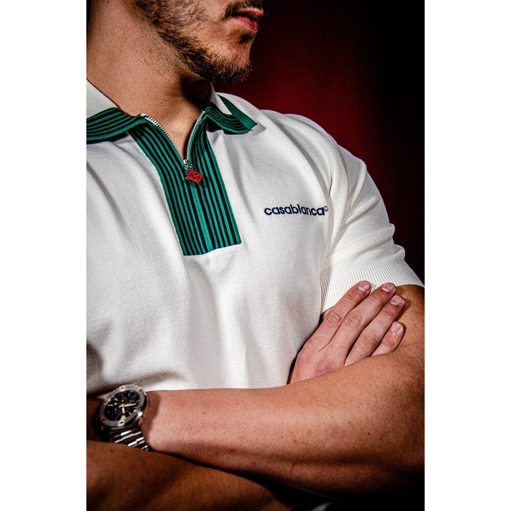 Tenis Club Yarım Fermuarlı Erkek Polo T-shirt NW