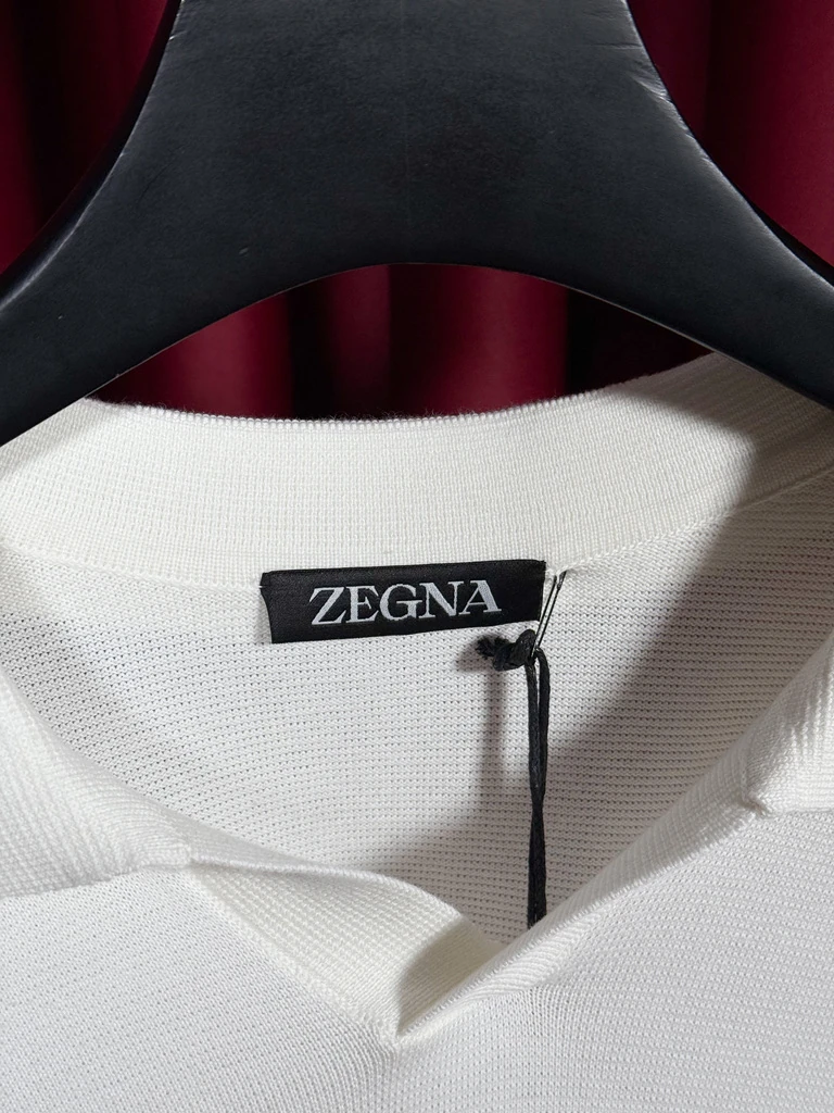 Polo Yaka Beyaz Erkek Triko