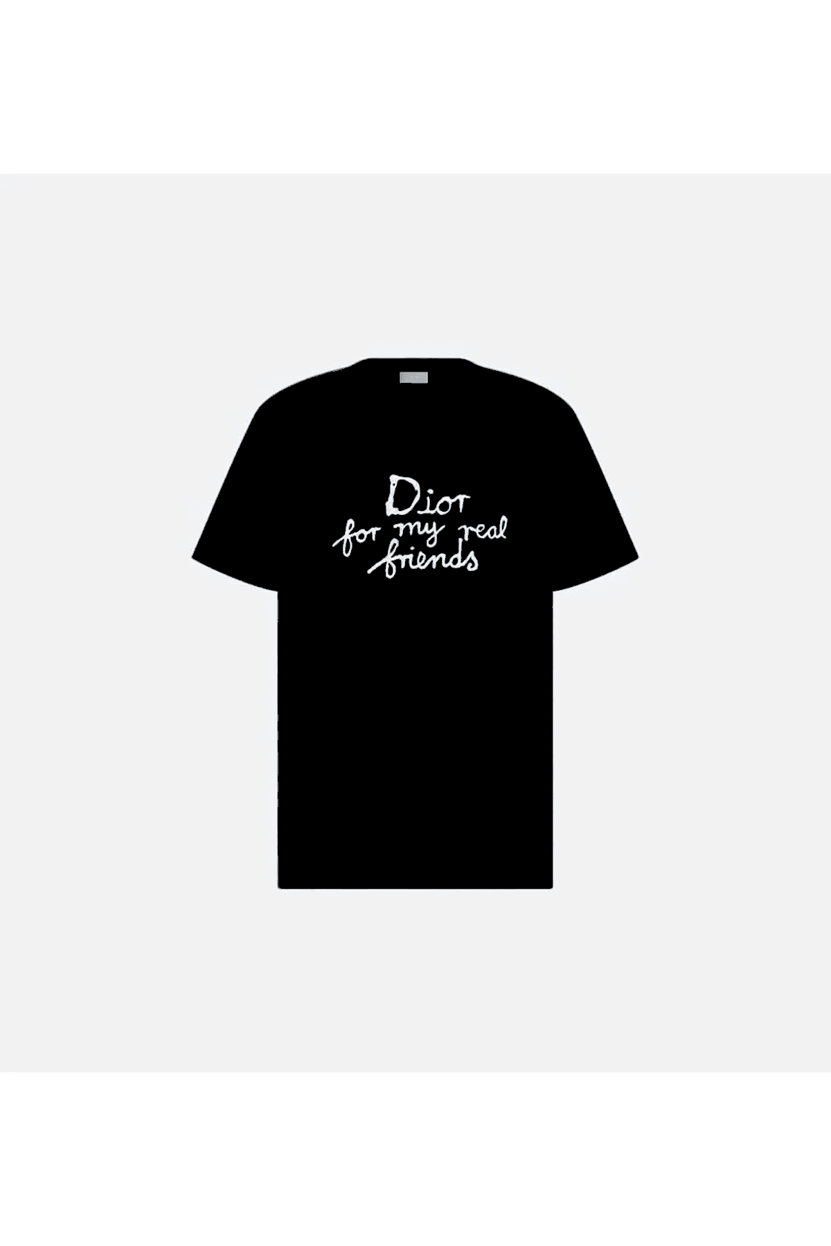Nakış Yazı Detaylı Siyah Erkek T-shirt NW