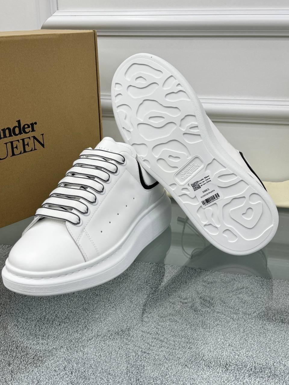 Oversize Beyaz Erkek Deri Sneaker