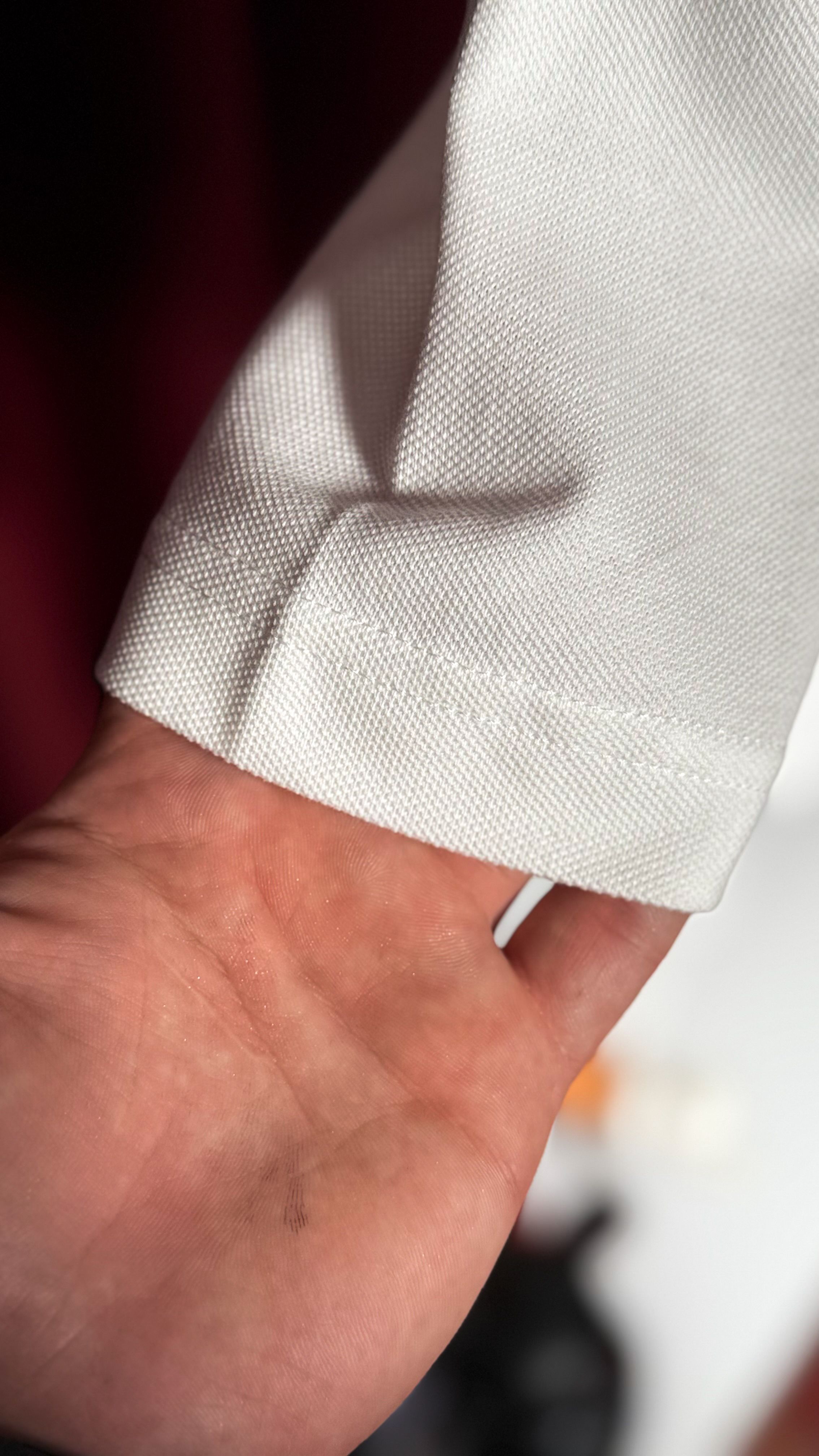 Yarım Fermuarlı Beyaz Erkek Polo T-shirt