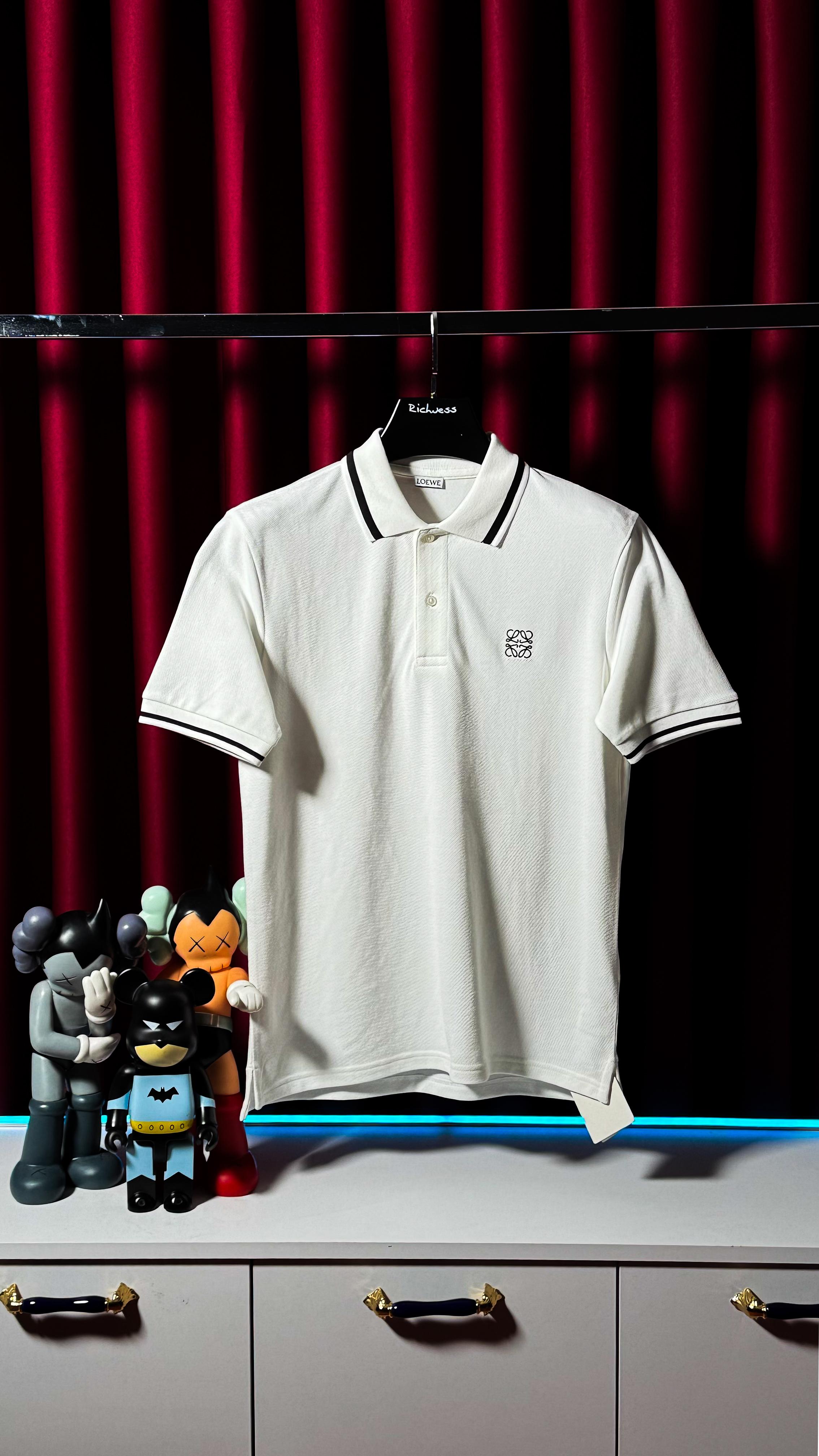 Nakış Logo Detaylı Beyaz Erkek Polo T-shirt