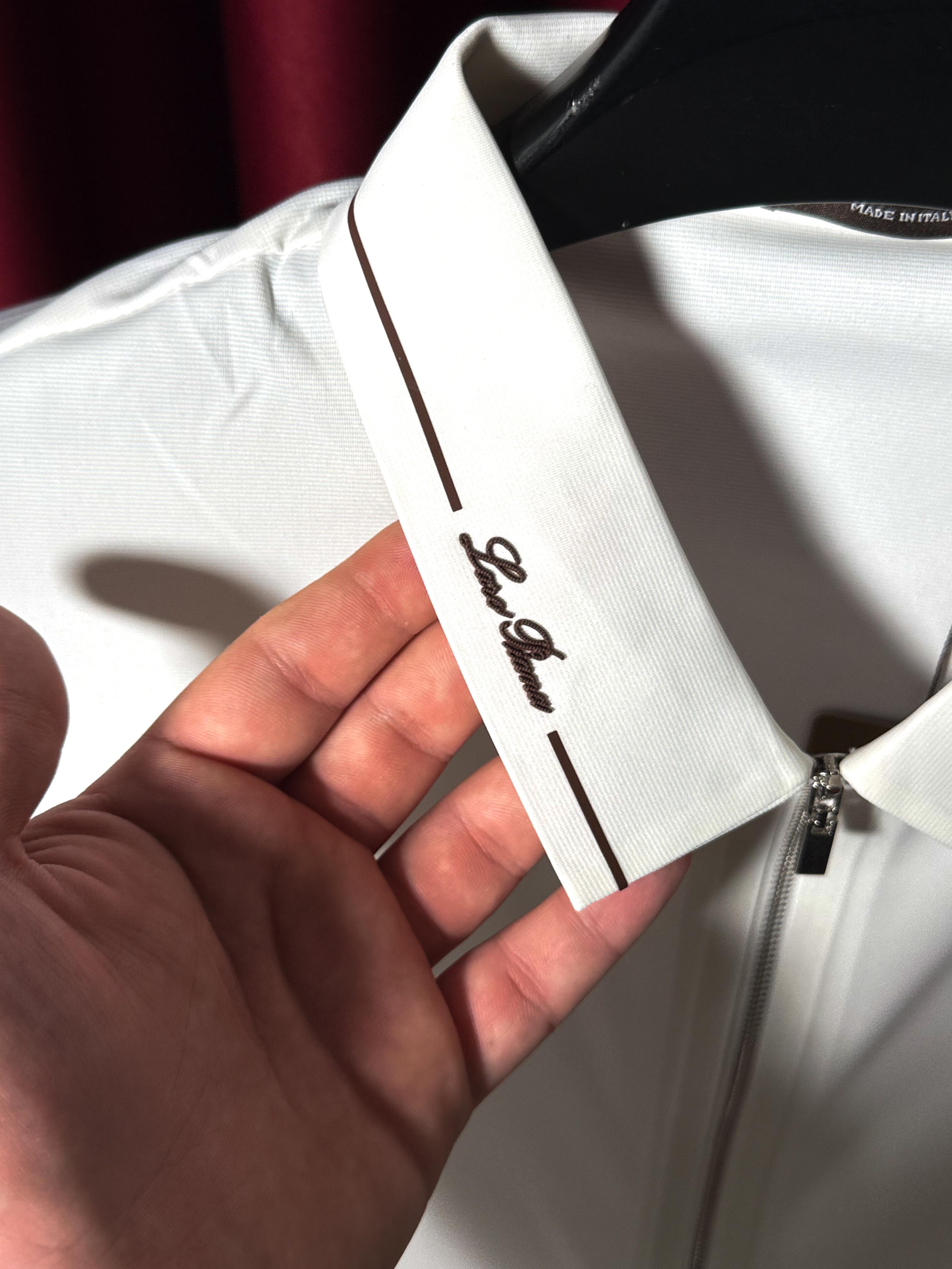 İthal Fermuarlı Nakış Logo Detaylı Polo T-shirt