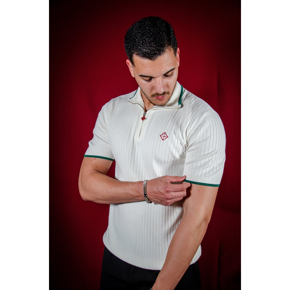 Tenis Club Yarım Fermuar Erkek Polo Yaka T-shırt NW