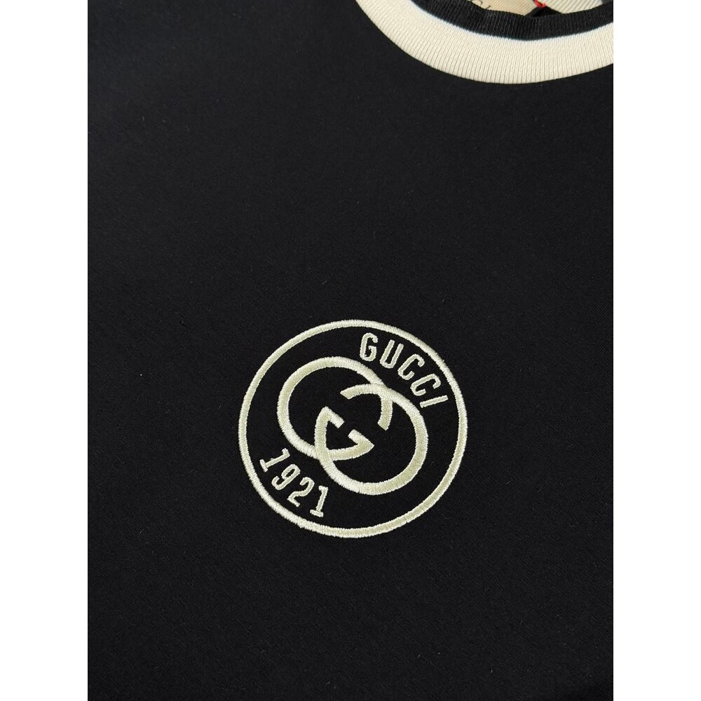 1921 Nakış Logo Detaylı Siyah Erkek Sweatshirt
