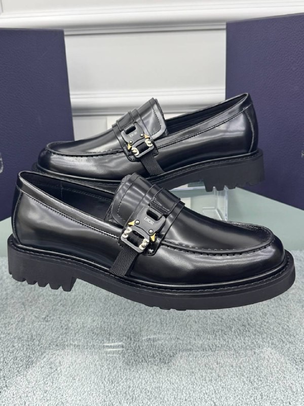 Logo Detaylı Deri Loafer