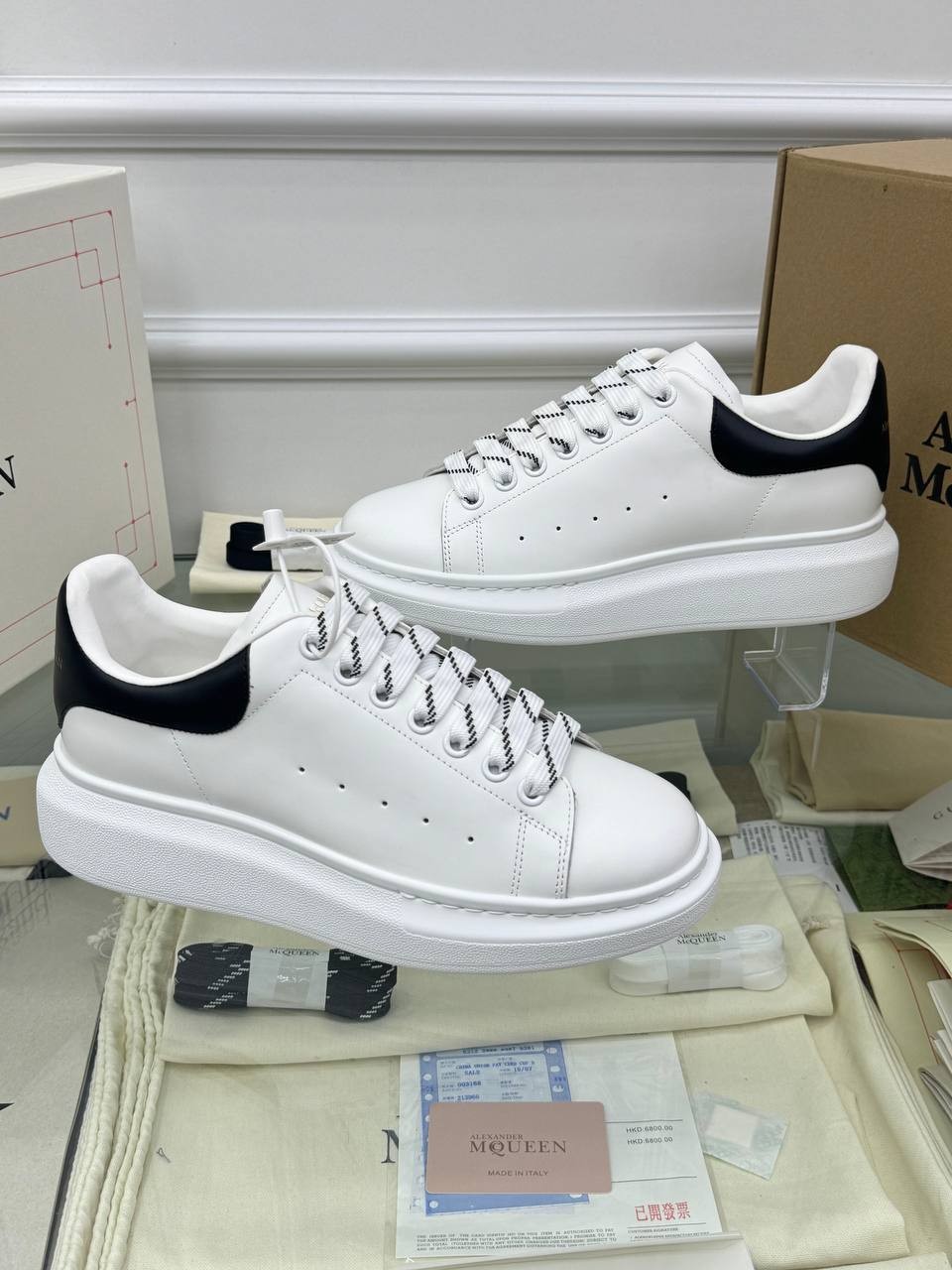 Oversize Beyaz Erkek Deri Sneaker