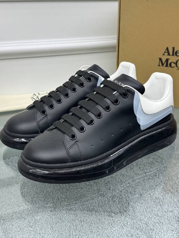 Oversize Siyah Erkek Deri Sneaker