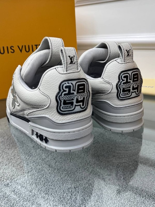 Logo Detaylı Beyaz Erkek Deri Sneaker