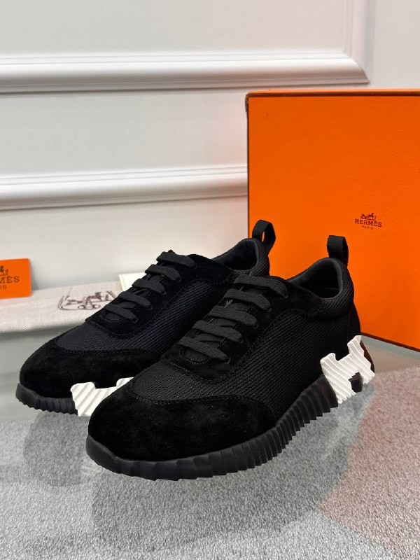 Logo Detaylı Siyah Erkek Sneaker
