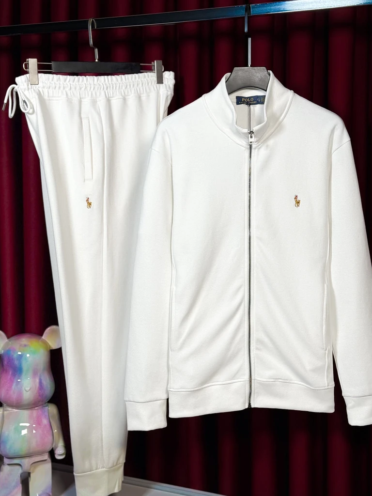 Nakış Logo Detaylı Beyaz Eşofman Takımı