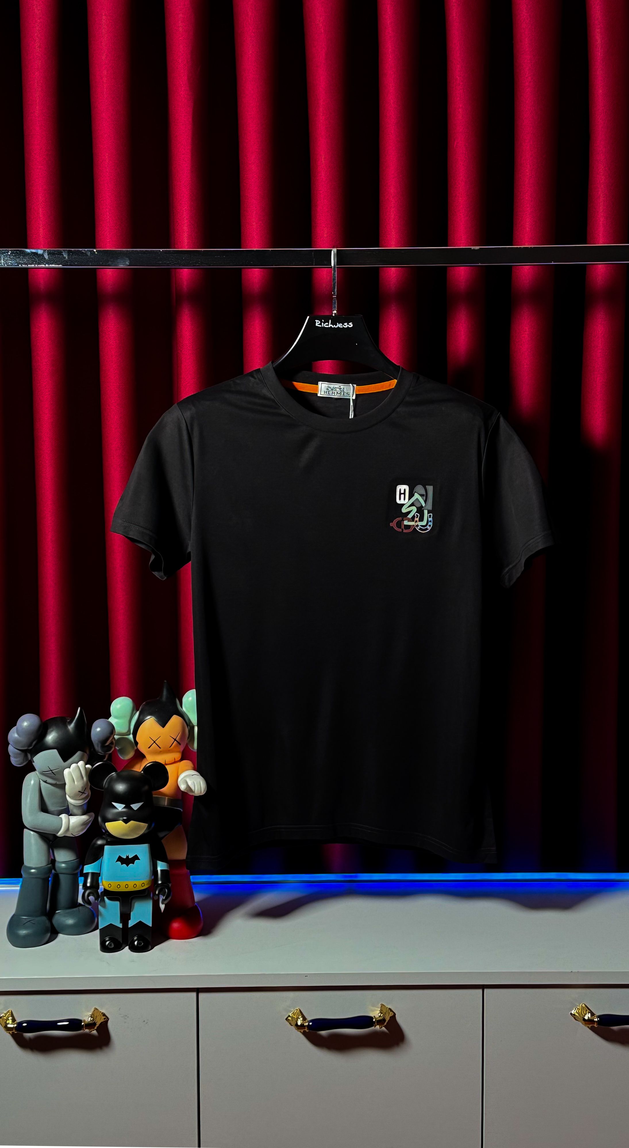 İthal Merserize Siyah Erkek T-shirt