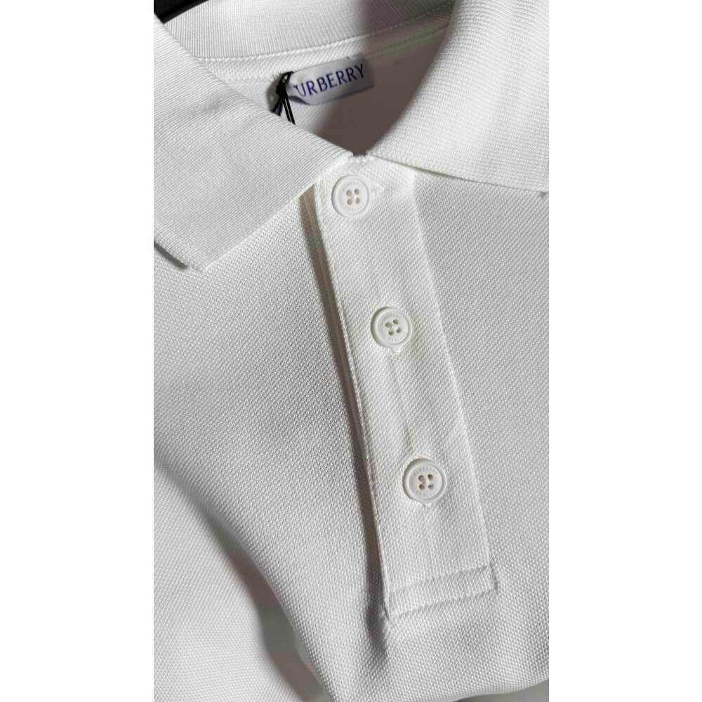 Nakış Logo Detaylı Erkek Beyaz Polo T-shirt NW