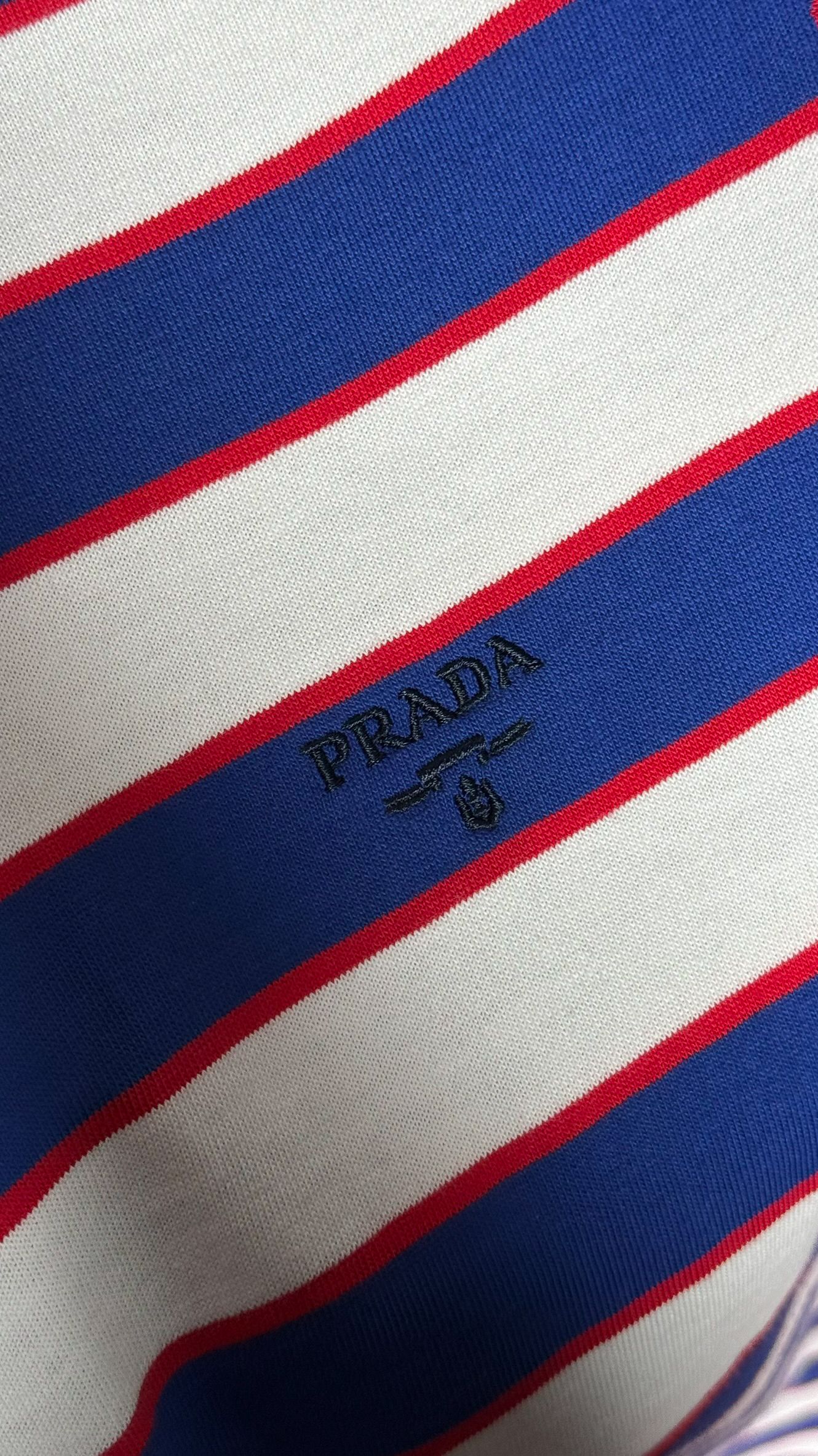 Logo Detaylı Yatay Çizgili T-shirt