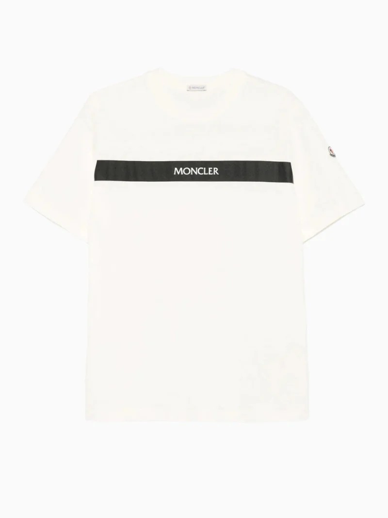 Kol Logo Detaylı Beyaz Erkek T-shirt