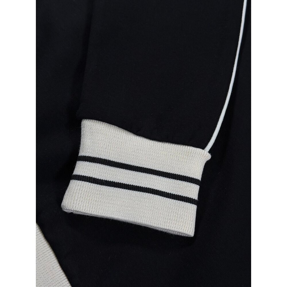 1921 Nakış Logo Detaylı Siyah Erkek Sweatshirt