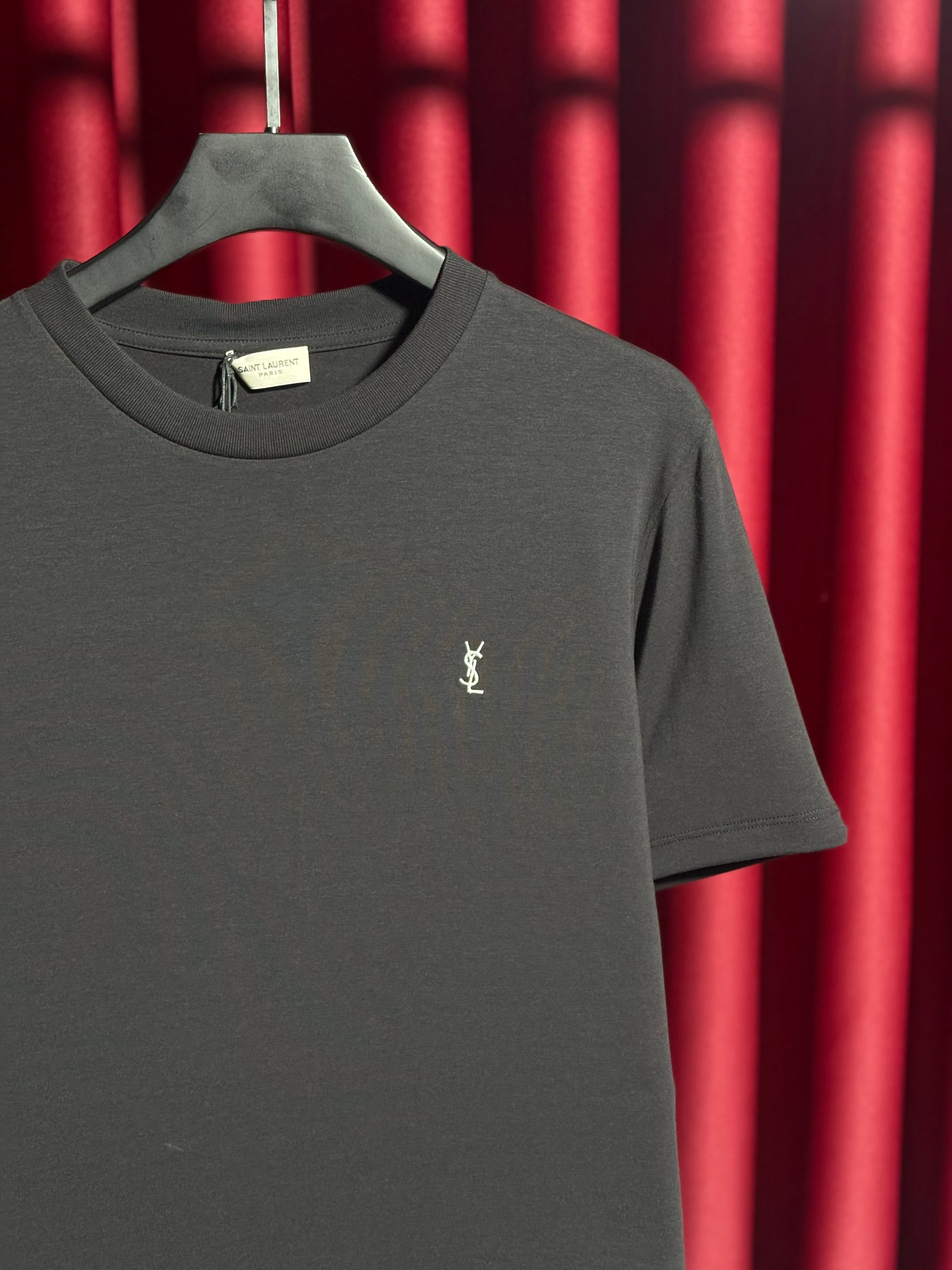 Nakış Logo Detaylı Siyah Erkek T-shirt