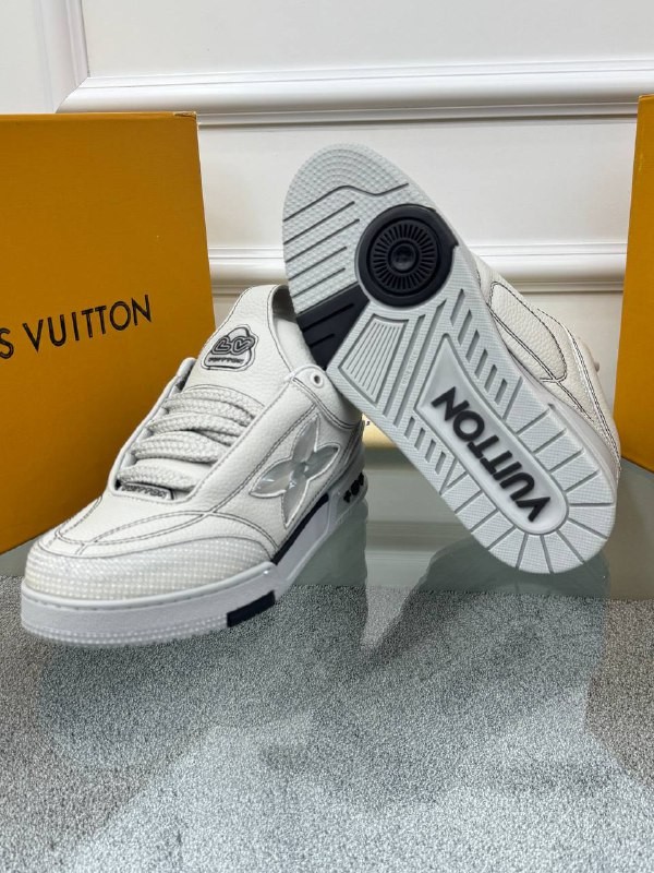 Logo Detaylı Beyaz Erkek Deri Sneaker