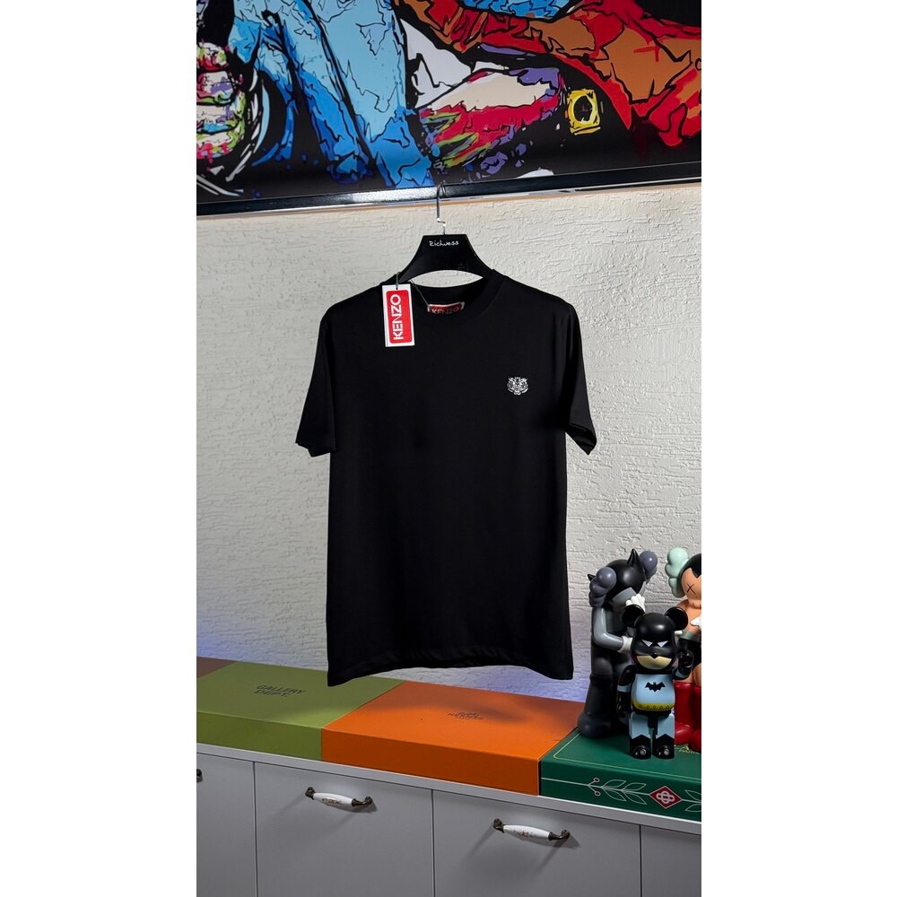 Kaplan Nakış Logo Detaylı Erkek T-shirt
