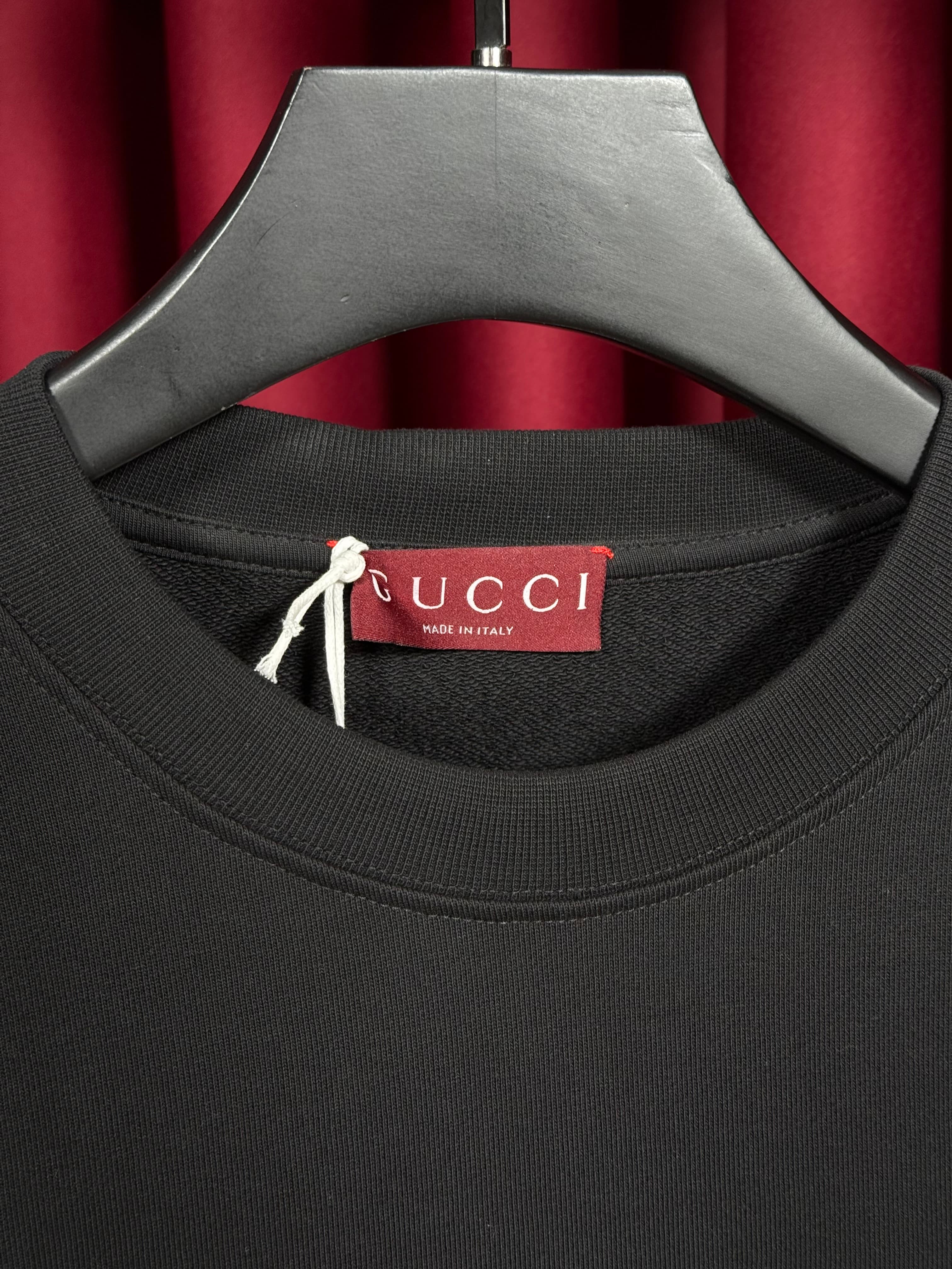 1921 Nakış Logo Detaylı Siyah Erkek Sweatshirt