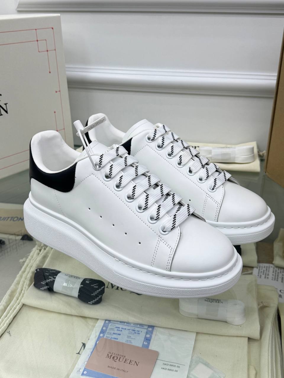 Oversize Beyaz Erkek Deri Sneaker