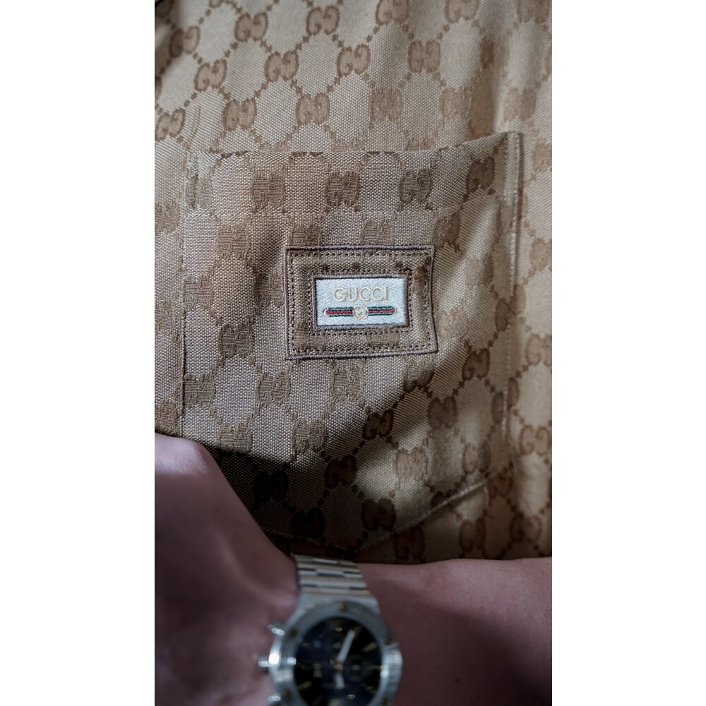 Monogram Detaylı Yarım Kollu Gömlek NW