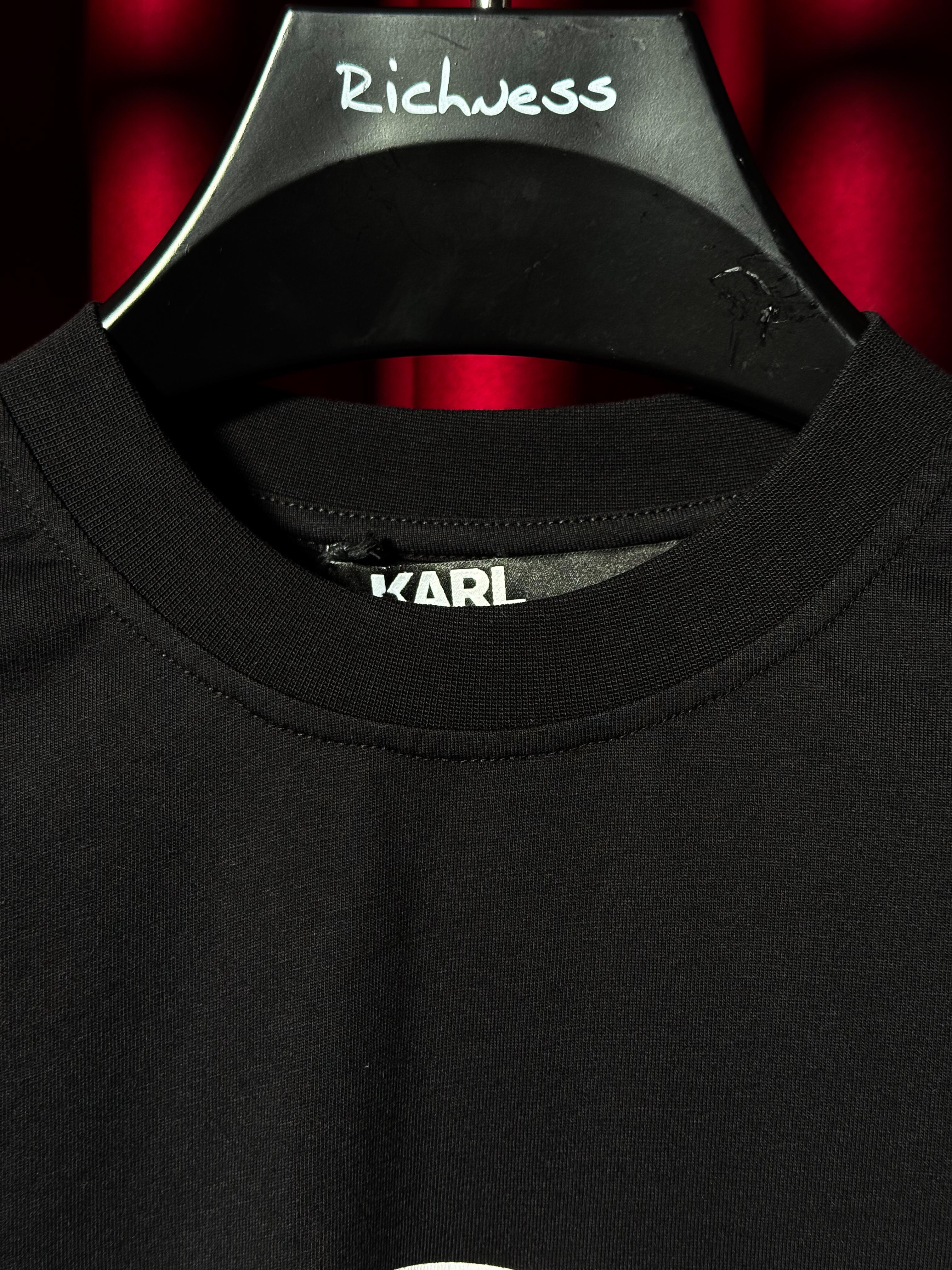 Logo Baskılı Siyah Erkek T-shirt