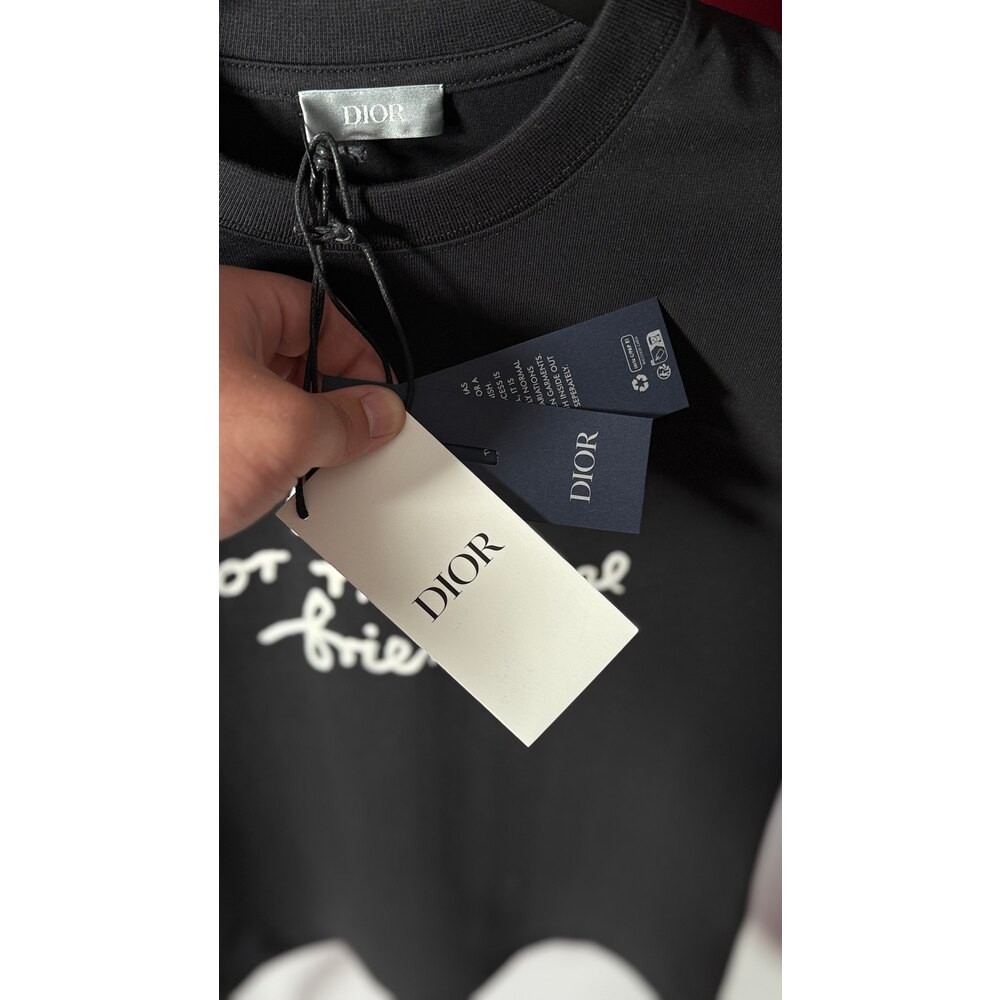 Nakış Yazı Detaylı Siyah Erkek T-shirt NW