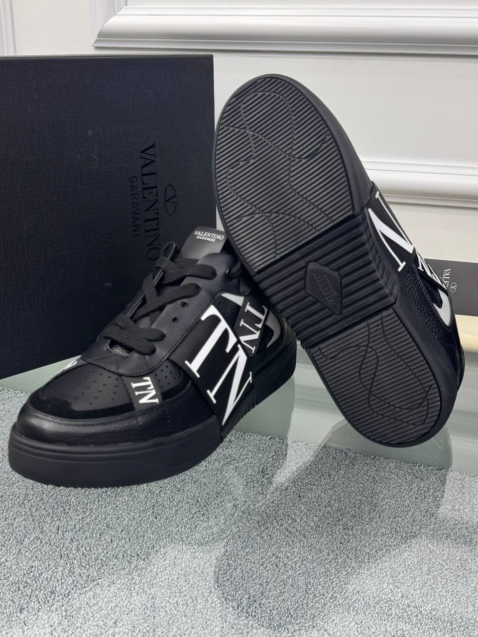 Logo Detaylı Deri Erkek Sneaker