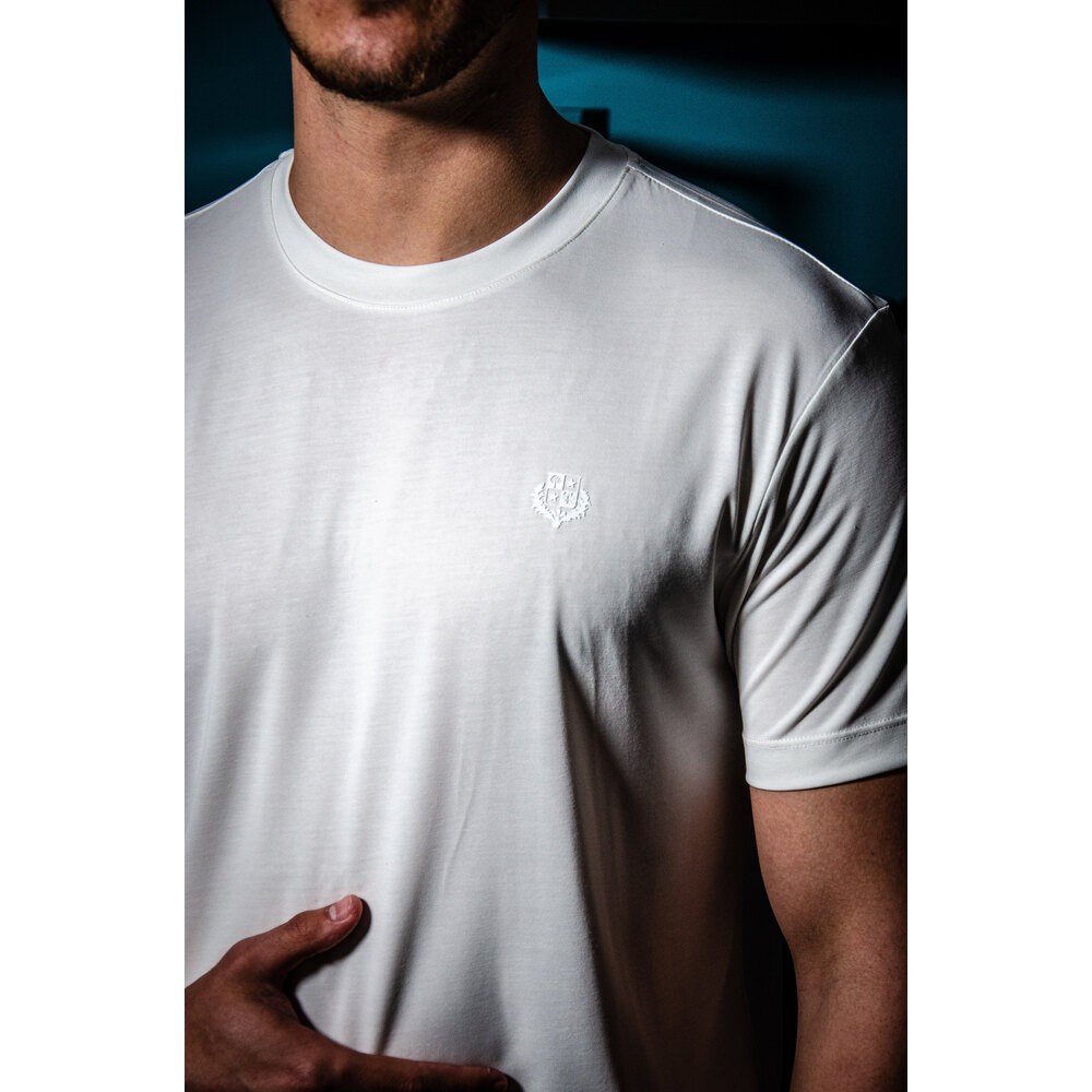 Merserize Beyaz Erkek T-shirt NW
